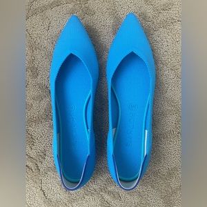 Rothy's Peacock Blue the Point sz 10.5 NWOB
